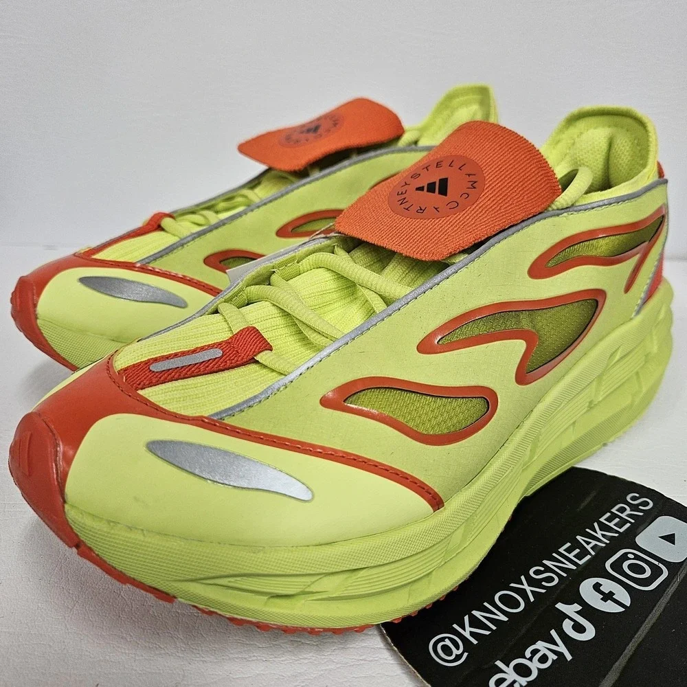 adidas aSMC ADISTAR Stella McCartney Neon Yellow JR9221 Women's Size 6.5